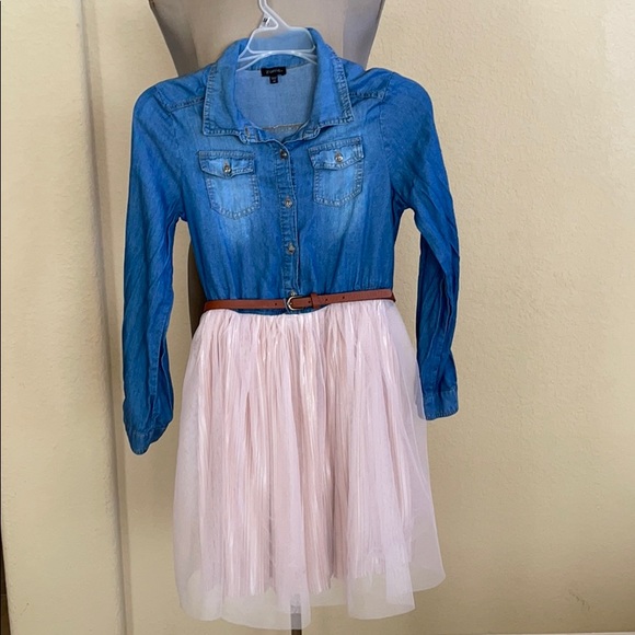 Denim and tulle dress Denim and tulle dress